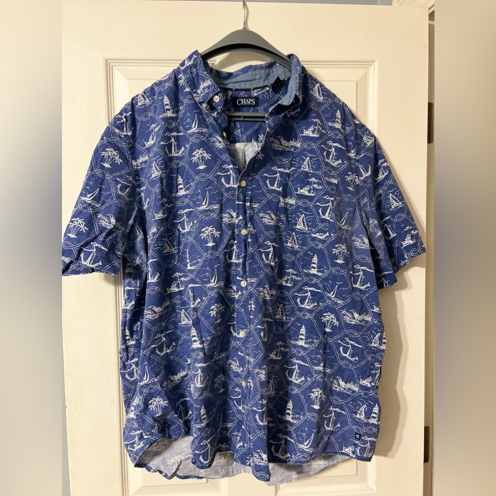 Chaps Button Down Skirt - Size XXL